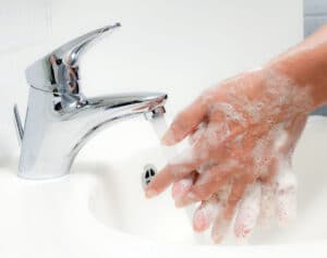 Home Care in Laguna Beach CA: Senior Hand Washing